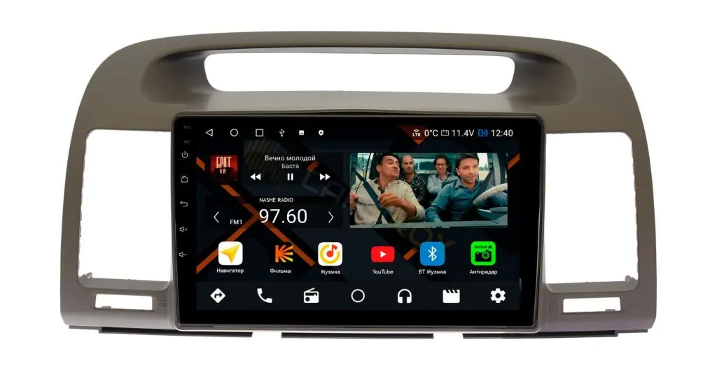 Штатная магнитола Toyota Camry V30 2001-2005 (серая) на Android 11 - Cardrox CD-4138M