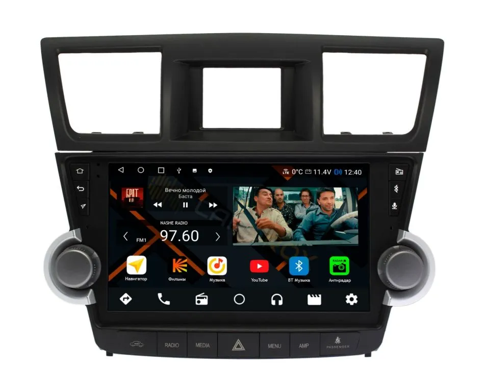 Штатная магнитола Toyota Highlander II 2008-2013 на Android 11 - Cardrox CD-4976M