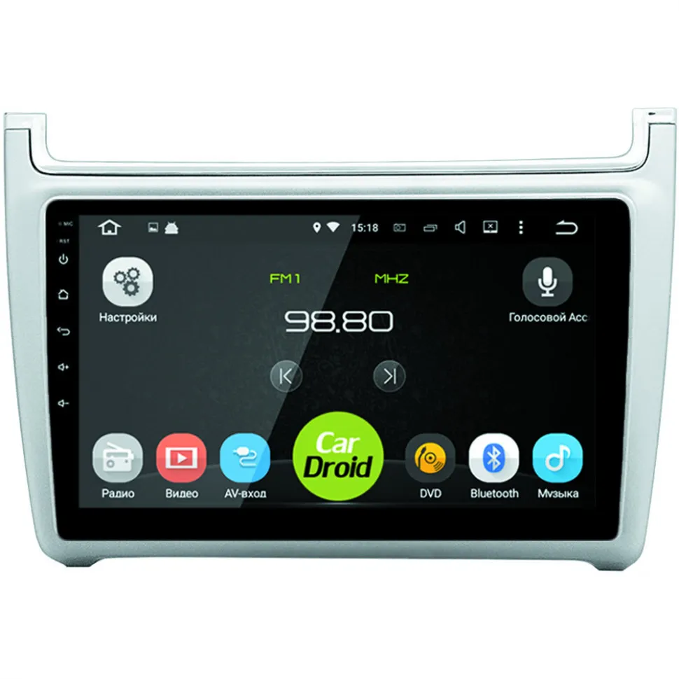 Штатная магнитола Roximo CarDroid RD-3707FS для Volkswagen Polo Silver (Android 10) DSP
