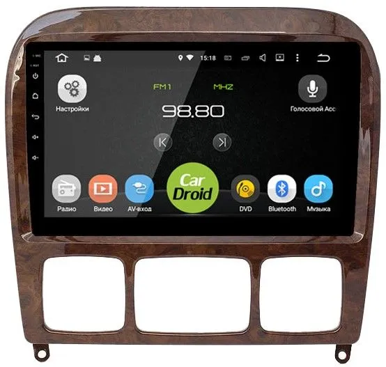 Штатная магнитола CarDroid RD-2505F для Mercedes Benz S-classe W220 (Android 10)