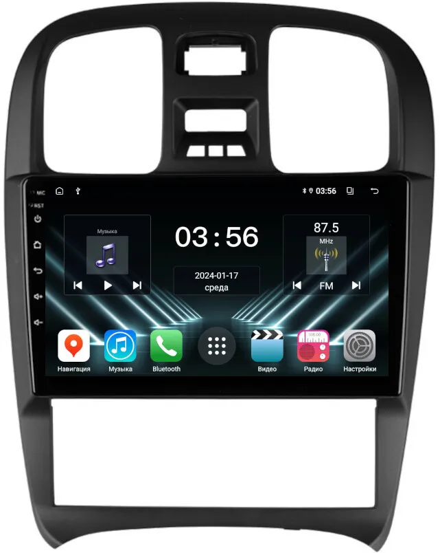 Штатная магнитола для Hyundai Sonata IV EF 1998-2013 на Android 13 - FarCar (D/DX3062M)