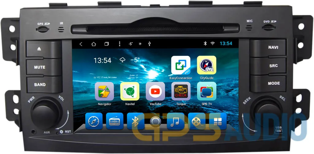 Штатное головное устройство KIA MOHAVE 2008-2015 (HM) на Android 8.1 CARMEDIA KR-7010-T8