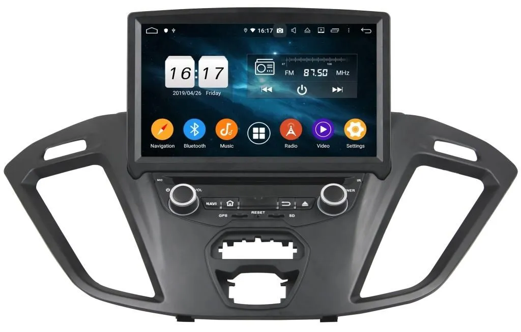 Штатная автомагнитола Ford Transit Custom 2017+ Carmedia KD-8506-P5 Android 9.0 DSP