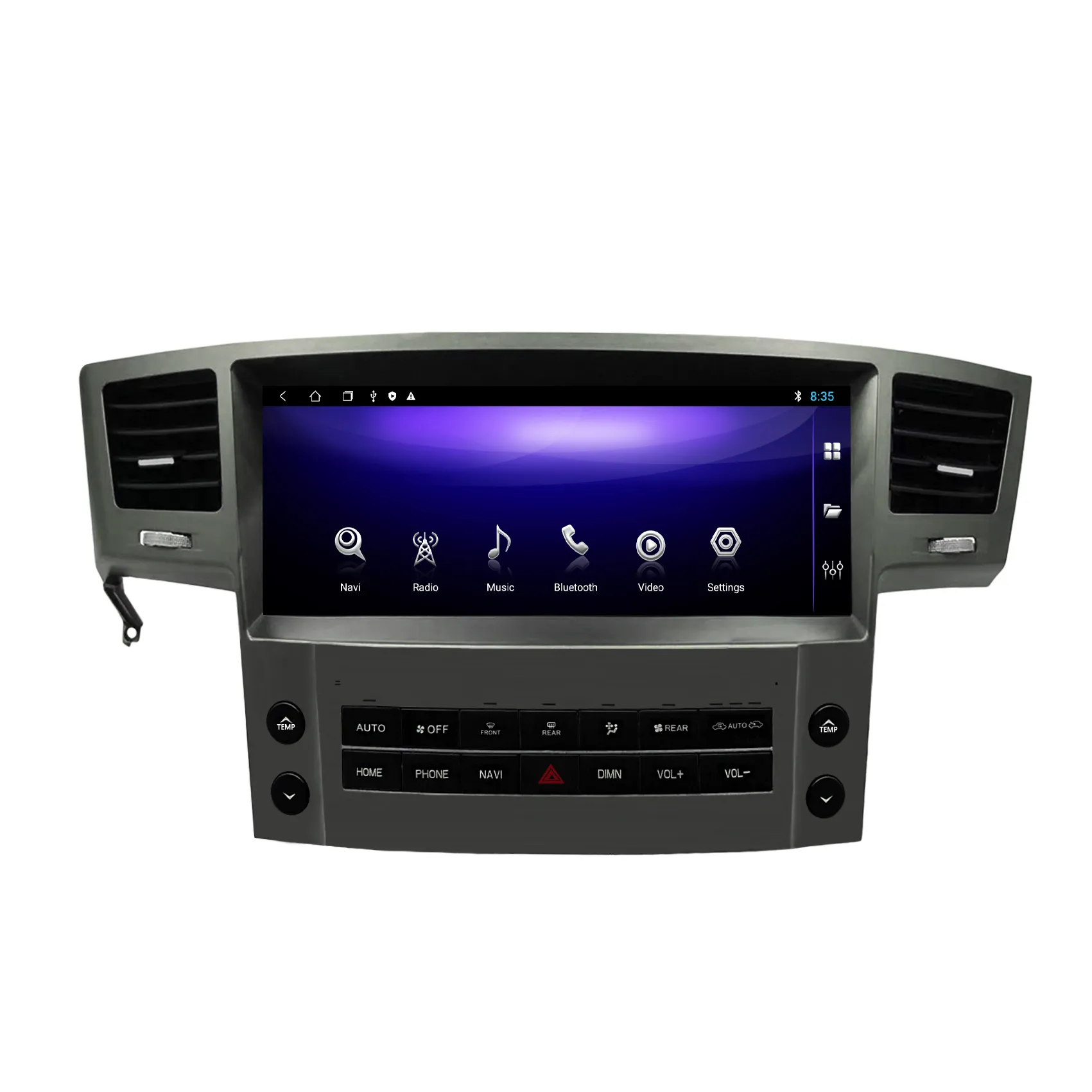 Магнитола для Lexus LX 570 2007-2015 (переходник на штатную гпс антенну - в подарок) на Android 12 - Carmedia KP-L1209