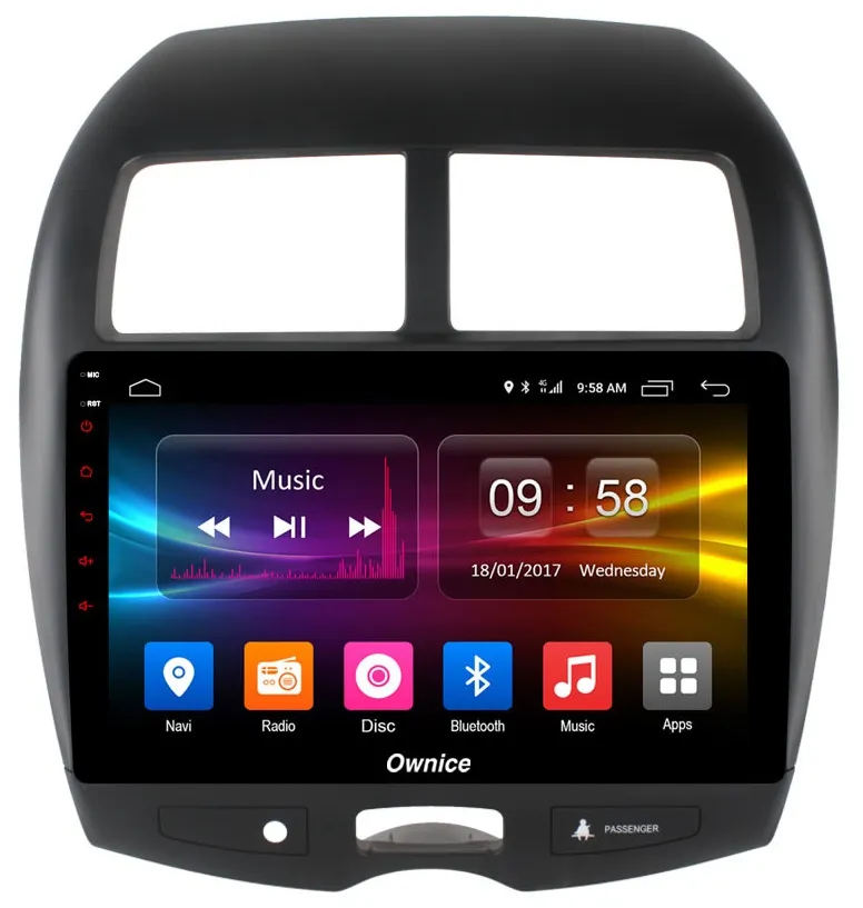 Штатная магнитола Ownice G10 S1631E для Mitsubishi ASX, Peugeot 4008, Citroen Aircross (Android 8.1.0)
