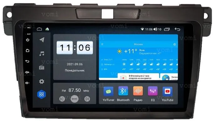 Штатная магнитола VOMI ZX554R9-7862-LTE для Mazda CX-7 рестайлинг 09.2009 - 08.2012 на Android 10