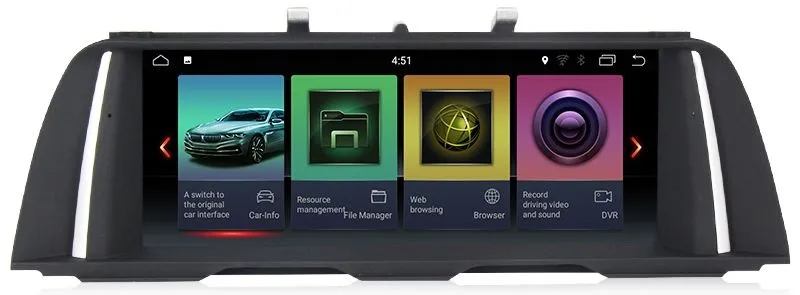 Штатная автомагнитола Bmw 7 series E70 F01 (2009-2012) CIC F02 (2012-2015) NBT Carmedia MKD-B1010 Android 8.1 DSP