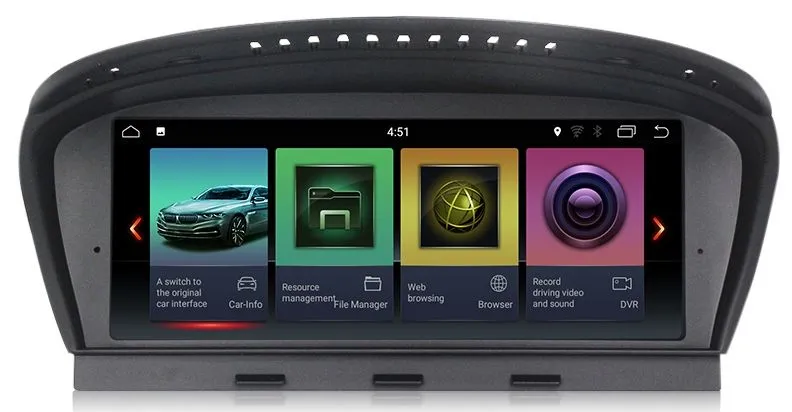 Штатная автомагнитола Bmw 3 series e90 (2005-2009) cсc for BMW 5 series e60 (2004-2009) ccc Carmedia MKD-B986 Android 8.1 DSP