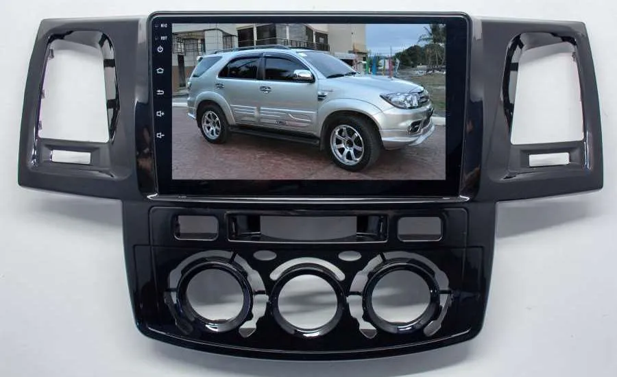 Штатная магнитола для Toyota Fortuner, Hulix 2008-2014 года (климат и кондиционер) LeTrun 2754-3066 9 дюймов KD 2+32 Gb MTK-L Android 9.x DSP