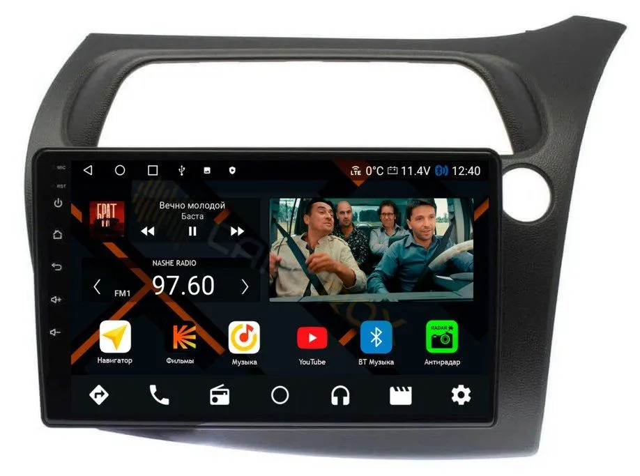 Штатная магнитола Honda Civic 5D хетчбек 2005-2011 правый руль на Android 11 - Cardrox CD-4643M