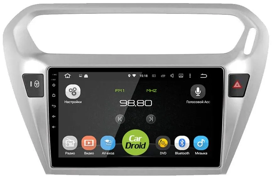 Штатная магнитола CarDroid RD-2904F для Peugeot 301 Citroen C-Elysee 2012 (Android 10)