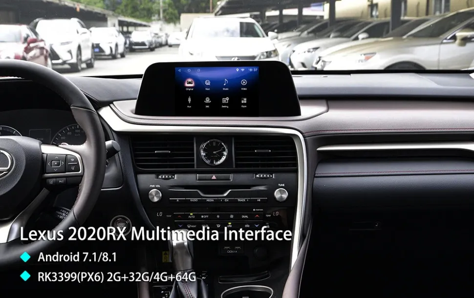 Навигационный блок на Lexus RX 2020+ (с экраном 8 дюймов) на Android 9.0 - Carmedia BNR-20RX