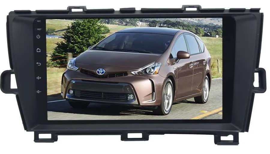 Магнитола Toyota Prius 2009-2016 левый руль LeTrun 3553-4217 9 дюймов VT Android 10.x MTK-L 2+16 Gb ASP