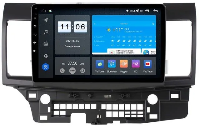 Штатная магнитола VOMI ZX331R10-7862-LTE-4-64 для Mitsubishi Lancer X 2007-2016 на Android 10