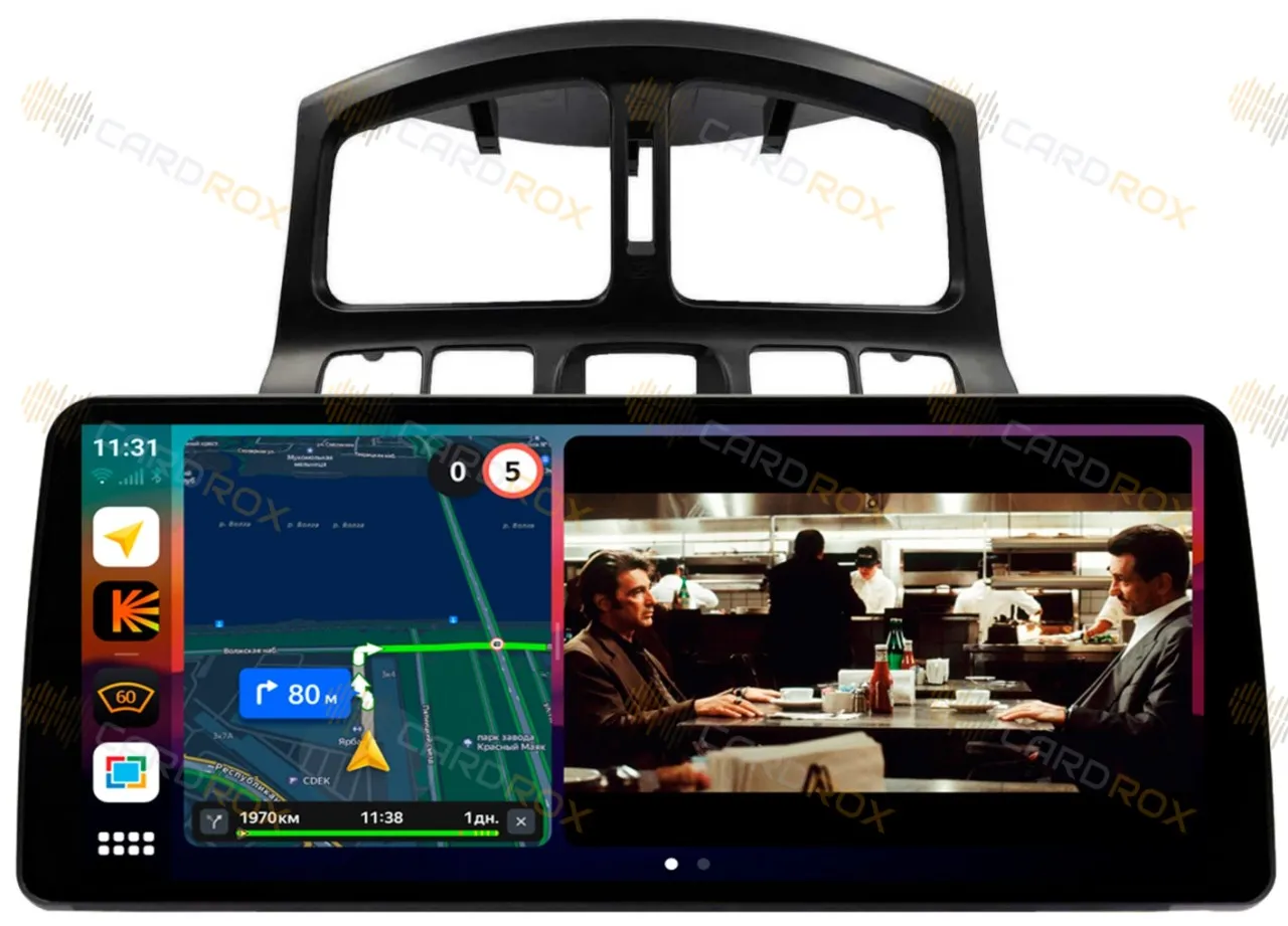 Штатная магнитола Hyundai Santa Fe 2002 - 2006 на Android 10, DSP, 4G, IPS, Carplay - Cardrox CD-4857-12 (12 дюймов)