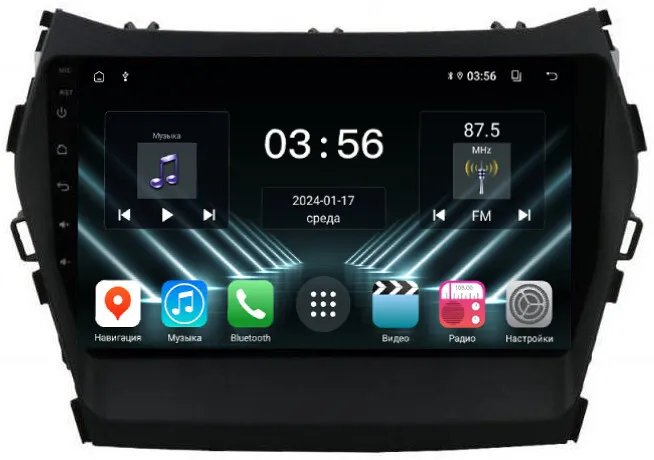 Штатная магнитола для Hyundai Santa Fe 2012+ на Android 13 - FarCar (D/DX209M) Штатная магнитола для Hyundai Santa Fe 2012+ на Android 13 - FarCar (D/DX209M)