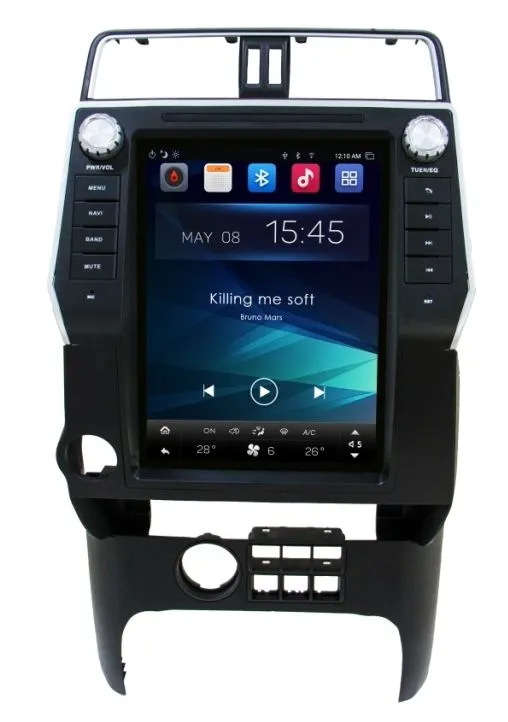 Штатное головное устройство для Land Cruiser Prado 150 2017+ на Android 8.1 Carmedia KR-12118-S9