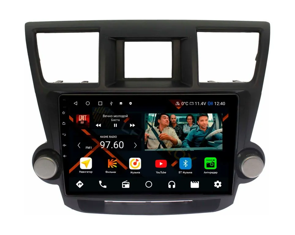 Штатная магнитола Toyota Highlander II 2008-2013 на Android 11 - Cardrox CD-4011M