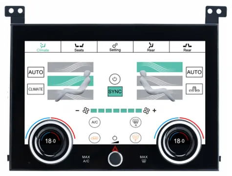 ЖК климат-контроль для Land Rover Range Rover Sport 2 2013-2016 (без выреза под CD) - Radiola Sport климат 13-16 ЖК климат-контроль для Land Rover Range Rover Sport 2 2013-2016 (без выреза под CD) - Radiola Sport климат 13-16