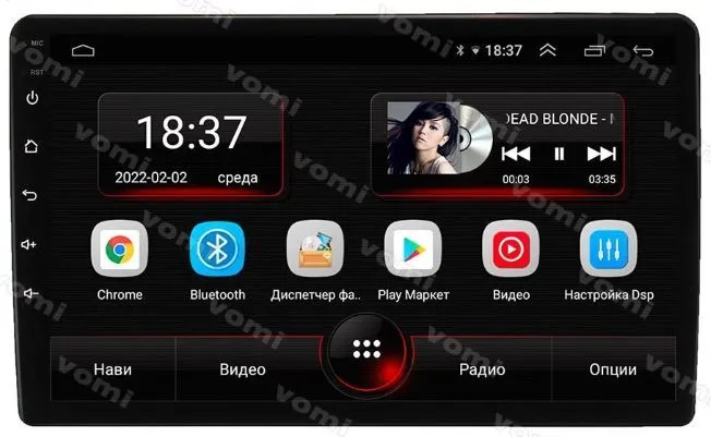 Штатная магнитола VOMI AK562R10-MTK-LTE-4-64 для Mitsubishi Outlander 1 2002-2009, Airtrek 2001-2005 на Android 10