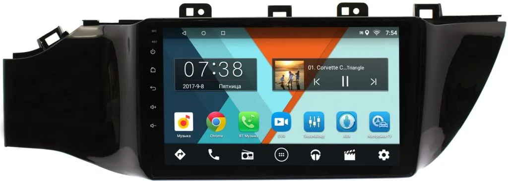 Штатная автомагнитола Wide Media MT9078MF-1/16 для Kia Rio 2017 на Android 6.1