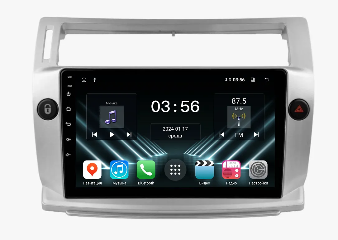 Штатная магнитола для Citroen C4 2004-2011 на Android 13 - FarCar (D/DX3036M)