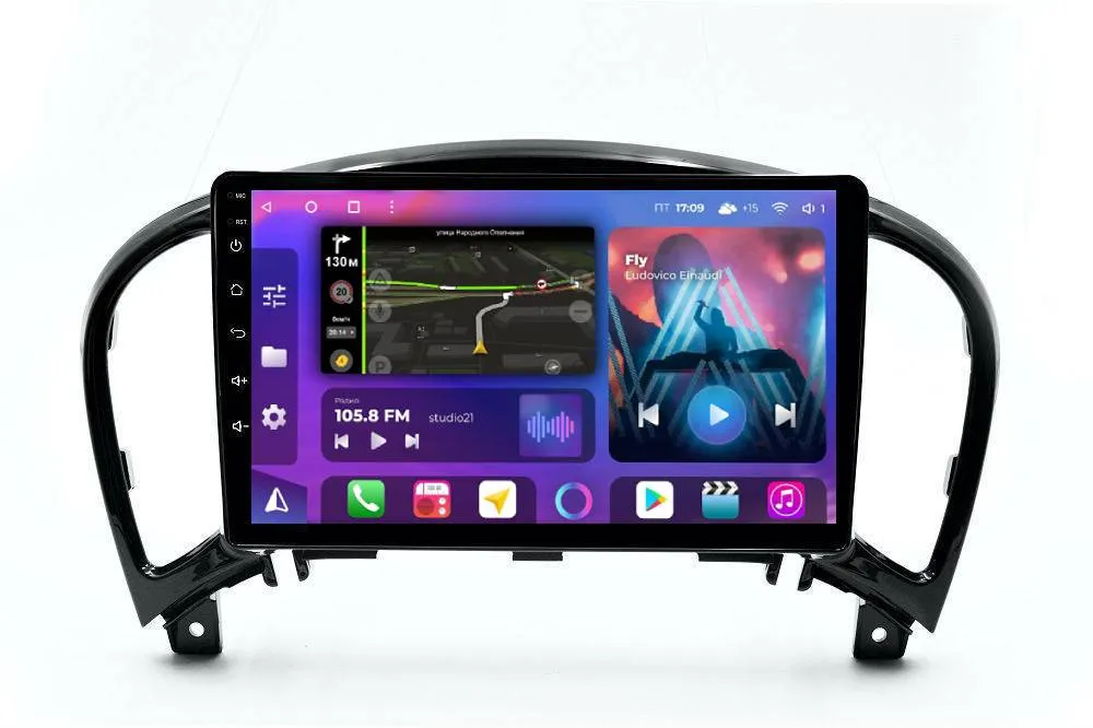 Штатная магнитола для Nissan Juke 2010+ на Android 13, QLED/2K, 4G - FarCar S500 Plus (749M)