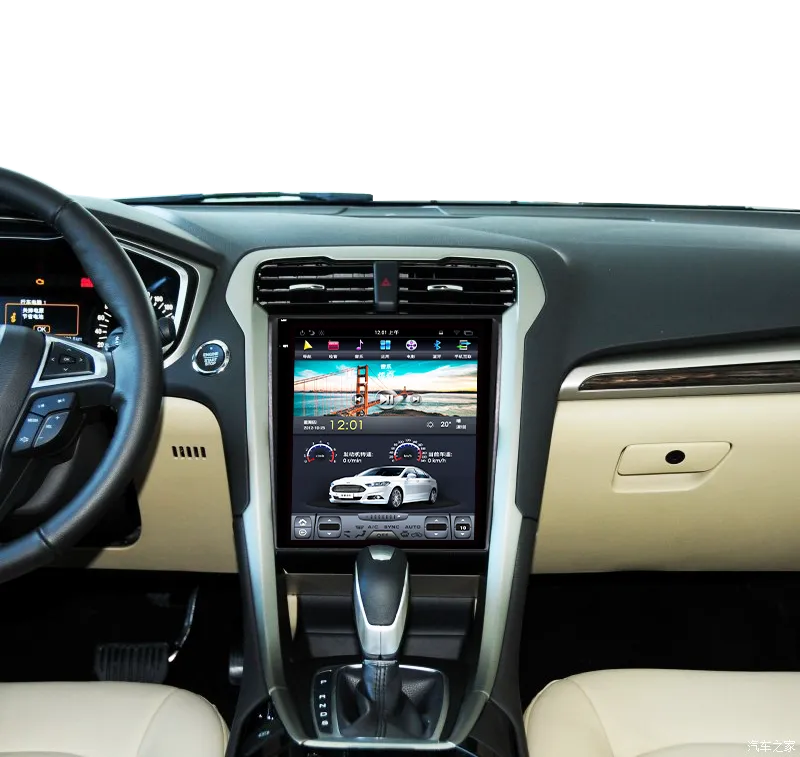 Магнитола Tesla для Ford Mondeo 5 2015+ кондиционер Android 11 - Carmedia ZF-1201M-Q6