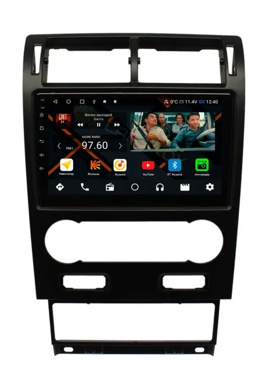 Штатная магнитола Ford Mondeo 3 2004-2007 рестайлинг, матовая рамка на Android 11 - Cardrox CD-4454M