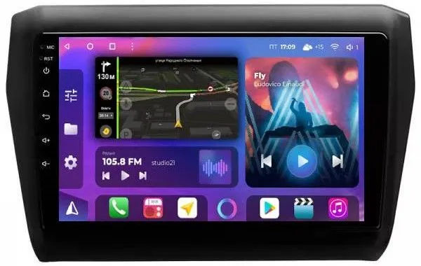 Штатная магнитола для Suzuki Swift 5 2016-2023 на Android 13, QLED/2K, 4G - FarCar S500 Plus (179-2M)