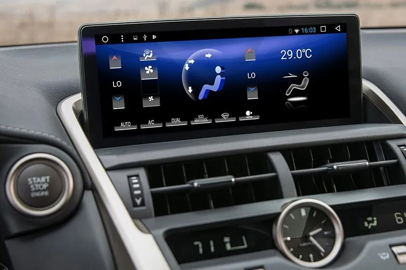 Навигационный блок для Lexus NX 2017 (Сенсорный джойстик тач-пад и размер дисплея 10,25 дюймов) на Android 10 - Radiola RDL-LEX-17+ High