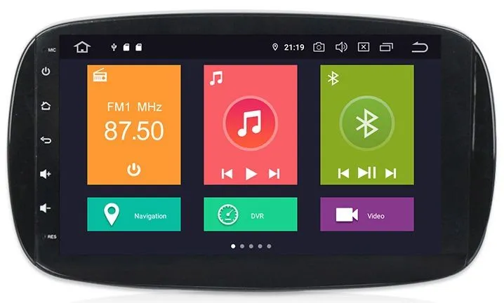 Штатная автомагнитола Mercedes Smart 2015-2017 Carmedia MKD-M901-P30 Android 10 DSP