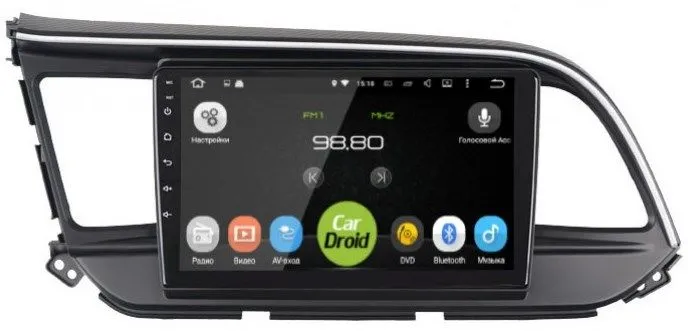 Штатная магнитола CarDroid RD-2026F для Hyundai Elantra 6 2019 (Android 10) DSP