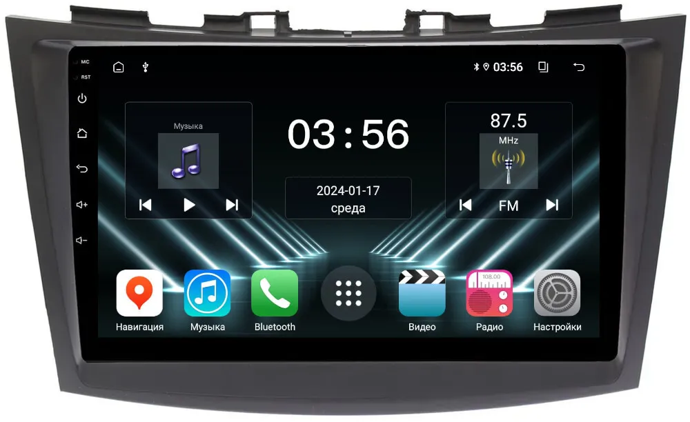 Штатная магнитола для Suzuki Swift 2011-2015 на Android 13 - FarCar (D/DX179M)