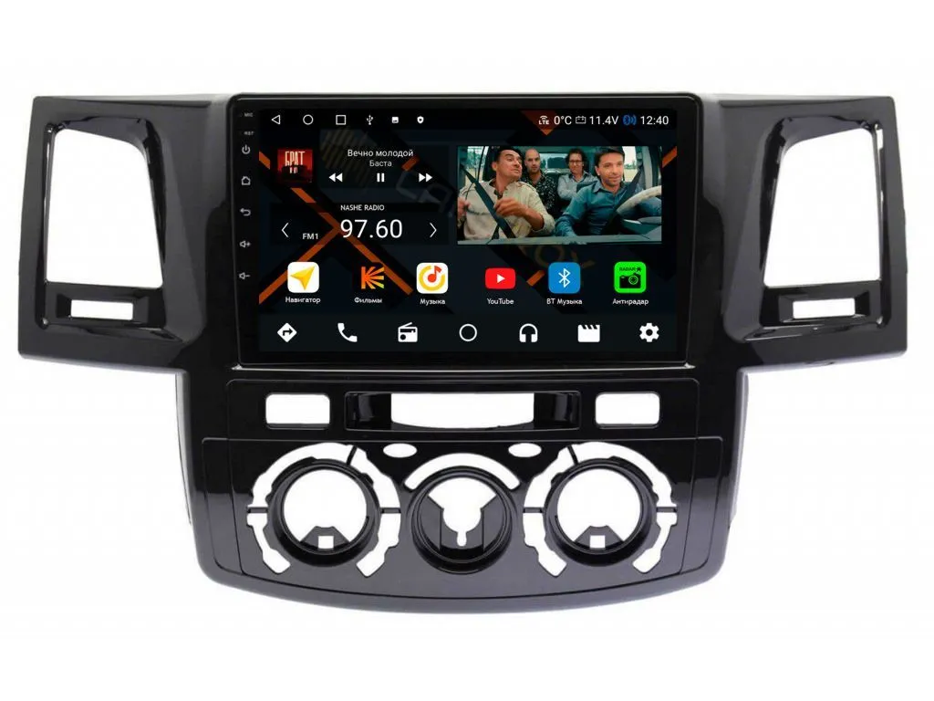 Штатная магнитола Toyota Fortuner 2005-2010 на Android 11 - Cardrox CD-4491M