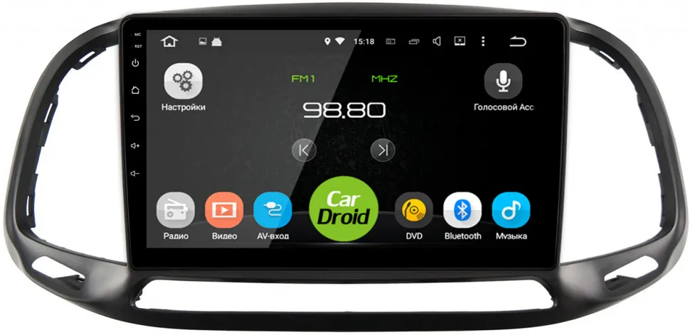 Штатная магнитола Roximo CarDroid RD-1504F для Fiat Doblo 2, 2015-2022 Штатная магнитола Roximo CarDroid RD-1504F для Fiat Doblo 2, 2015-2022