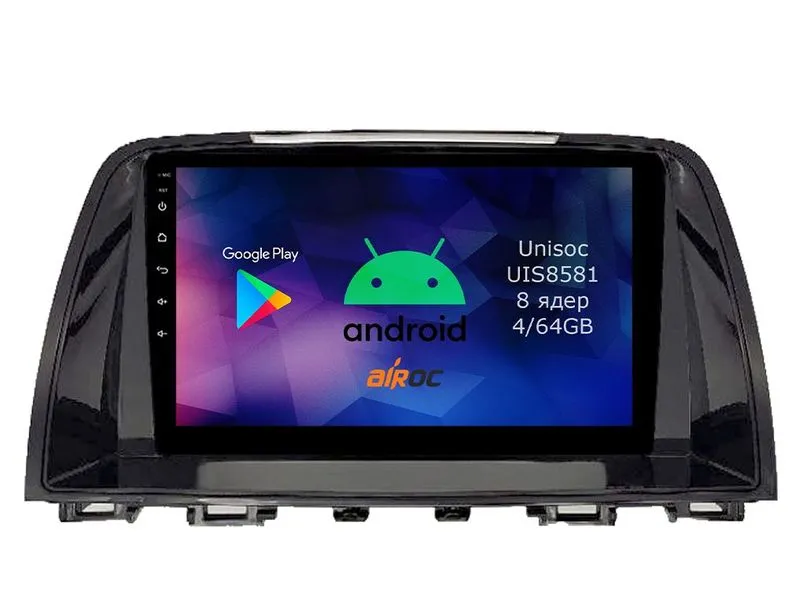 Штатная магнитола для Mazda 6 III (GJ) 2012-2015 на Android 14 - Airoc RMN-2425 Штатная магнитола для Mazda 6 III (GJ) 2012-2015 на Android 14 - Airoc RMN-2425