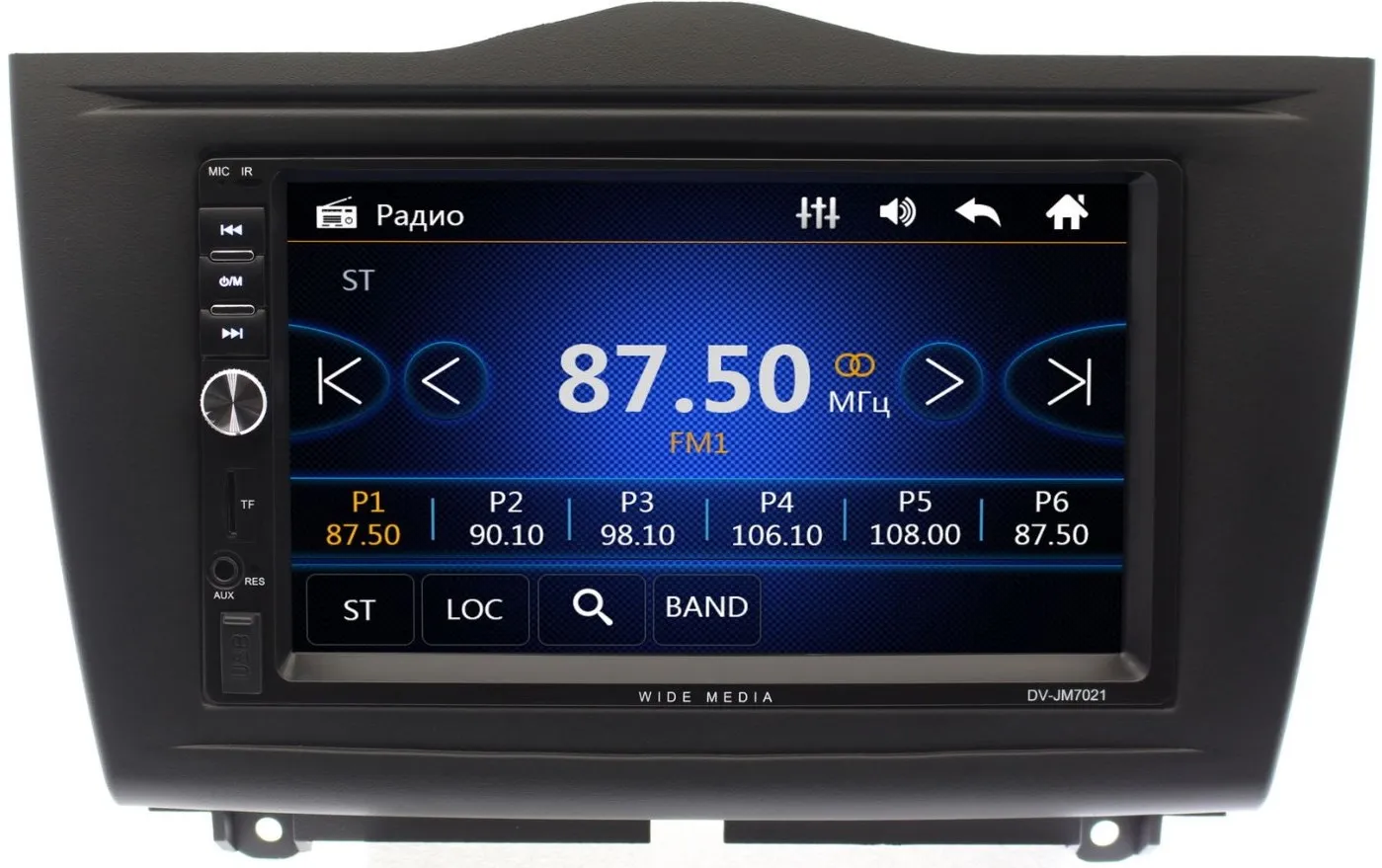 Магнитола в штатное место Лада Гранта (Lada Granta FL) 2018+ Wide Media DV-JM7166 (+ камера)