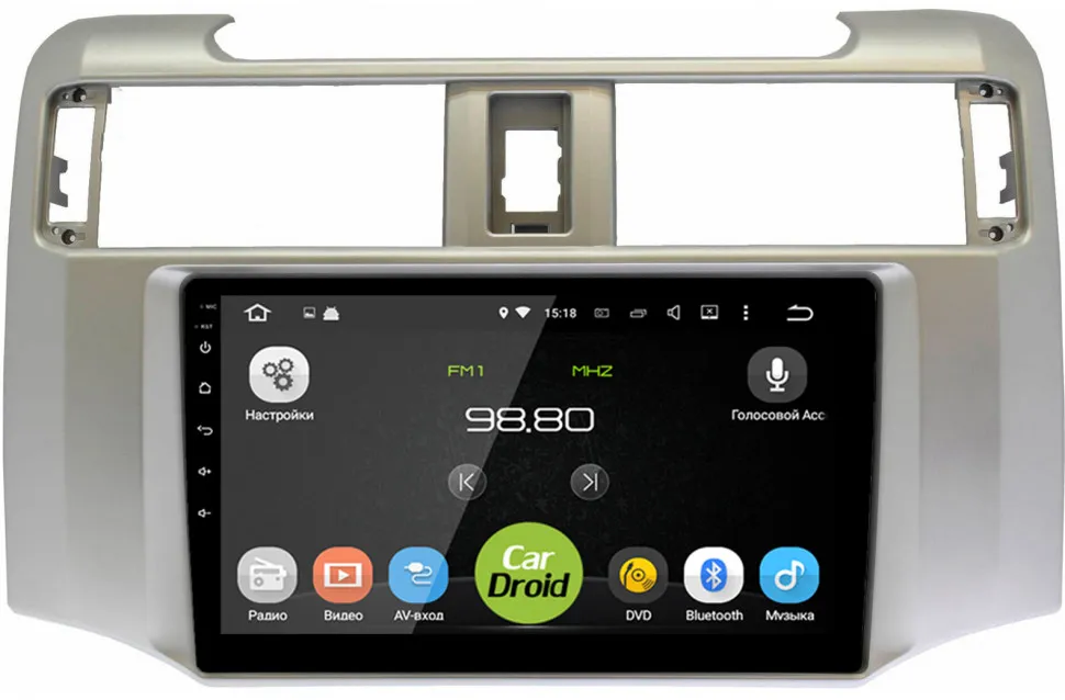 Штатная магнитола Roximo CarDroid RD-1102F для Toyota Runner, 2009-2022 (Android 10) DSP