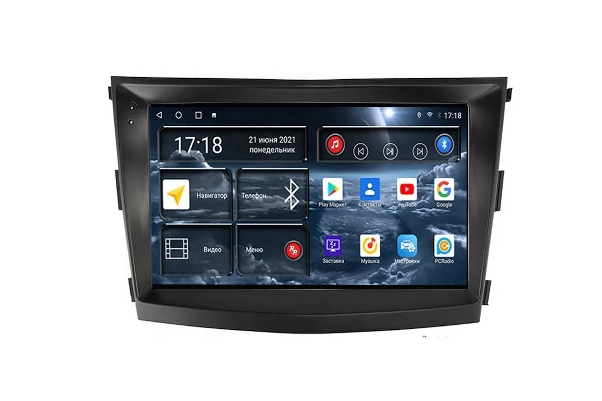 Автомагнитола штатная с 2K экраном RedPower 71199 Slim на Android 10 для SsangYong Tivoli 1-поколение (09.2016-01.2021)