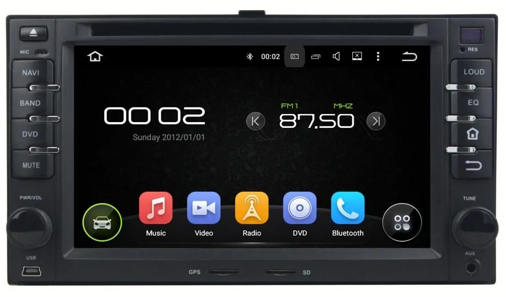 Штатная автомагнитола Kia Universal Carmedia KD-6227-P6 Android 9.0 DSP