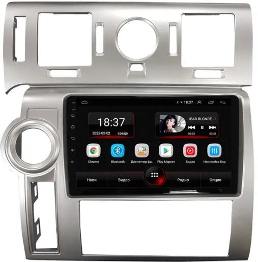Штатная магнитола на Android 10 VOMI AK488R9-MTK для Hummer H2 2002-2009 квадратные воздуховоды