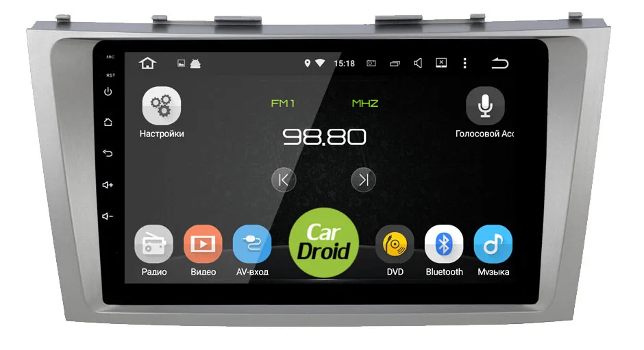 Штатная магнитола Roximo CarDroid RD-1108F-Y для Toyota Camry v40 (авто с усилителем) (Android 10) DSP