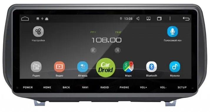 Штатная магнитола Roximo CarDroid RD-2029W для Hyundai SantaFe 4, 2018 (Android 8) DSP