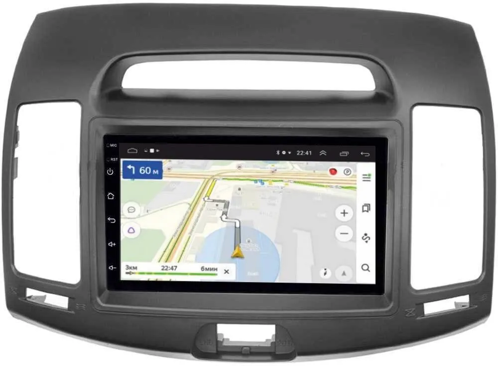 Магнитола Hyundai Elantra IV (HD) 2006-2011 (серая) OEM (GT7-RP-11-065) на Android 10