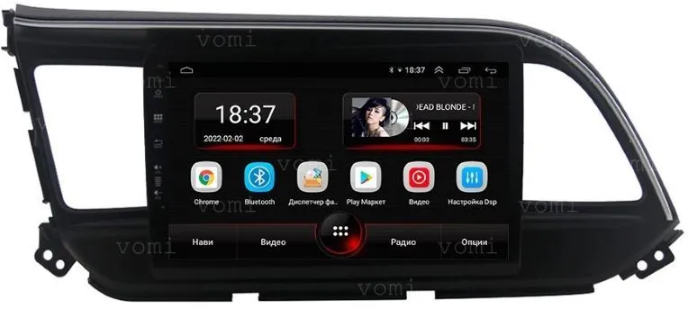 Штатная магнитола VOMI AK309R9-MTK-LTE-4-64 для Hyundai Elantra 2019+ на Android 10