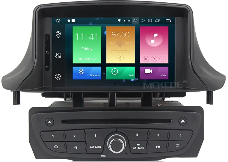 Штатное головное устройство Renault Megane 2009+, Fluence 2010+, черный или белый на Android 10 Carmedia MKD-R709-P30-8