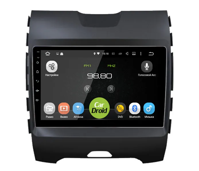 Штатная магнитола CarDroid RD-1712F для Ford Edge 2018+ (Android 10)