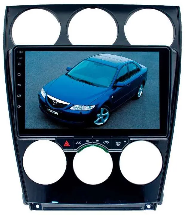 Штатная магнитола для Mazda 6, Atenza c 2002 до 2007 г. LeTrun 2759-3150 9 дюймов (крутилки) NS 2+16 Gb MTK-L Android 10.x DSP ++