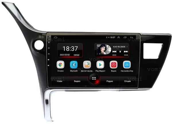 Штатная магнитола VOMI AK353R10-MTK Toyota Corolla 2017-2019 E180 (рестайлинг, без часов на родной панели) на Android 10